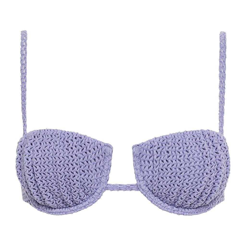 Lavender Crochet Petal Bikini Top | Montce