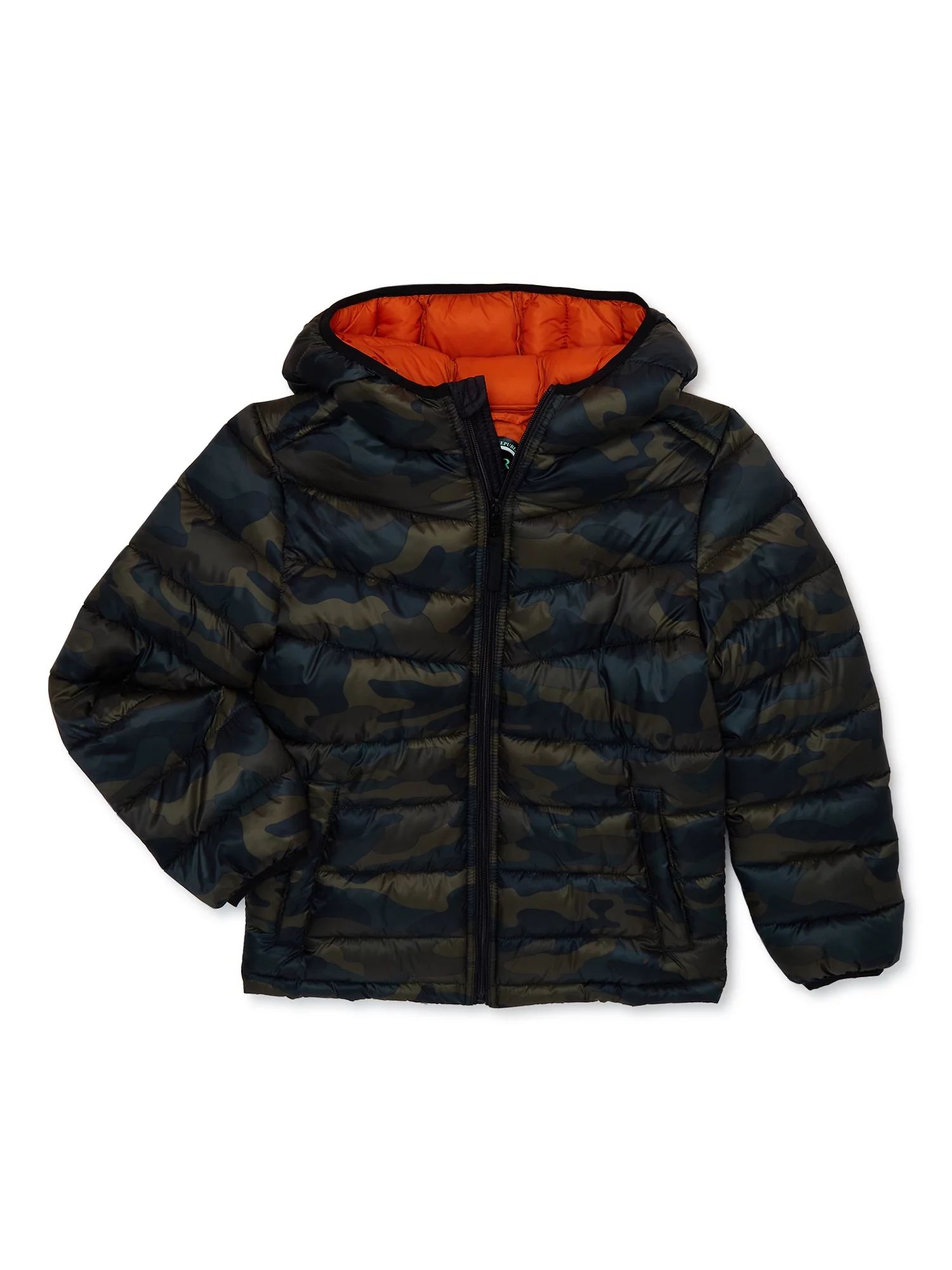 Urban Republic Boys Packable Puffer Jacket with Hood, Sizes 5-20 | Walmart (US)