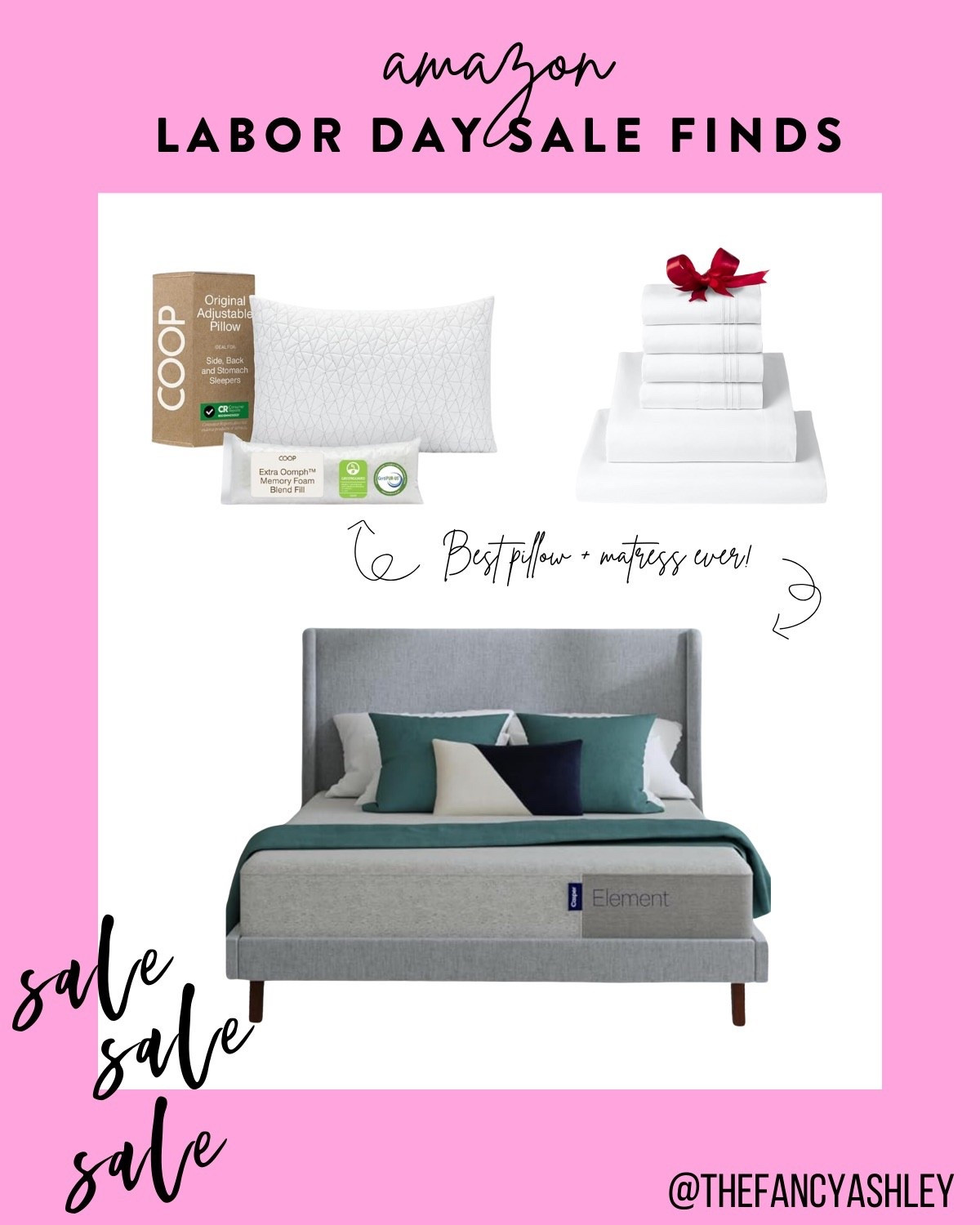 My absolute FAVE pillow and mattress are on SALE today over on Amazon. I'm totally obsessed and have them in EVERY room! Run don't walk, because Labor Day deals end TONIGHT!

#LTKHome #LTKSaleAlert