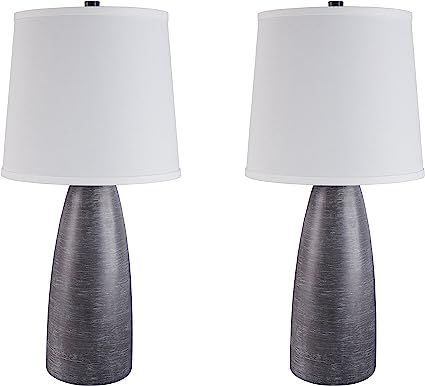 Signature Design by Ashley - Shavontae Table Lamps - Set of 2 - Modern - Contemporary - Gray | Amazon (US)