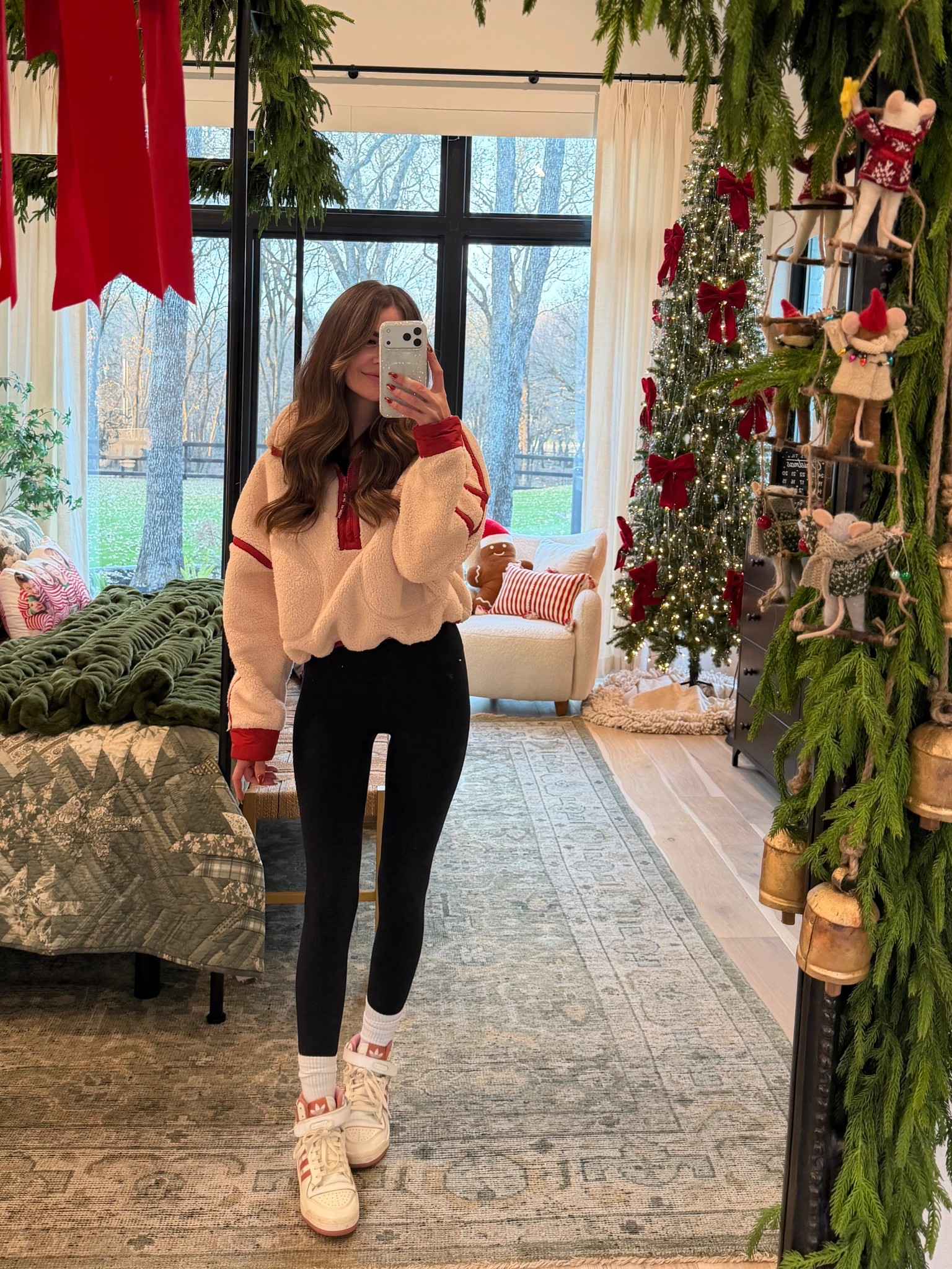 a very merry ootd❤️
size small in the leggings and the pullover 

#LTKOver40 #LTKootd #LTKHoliday