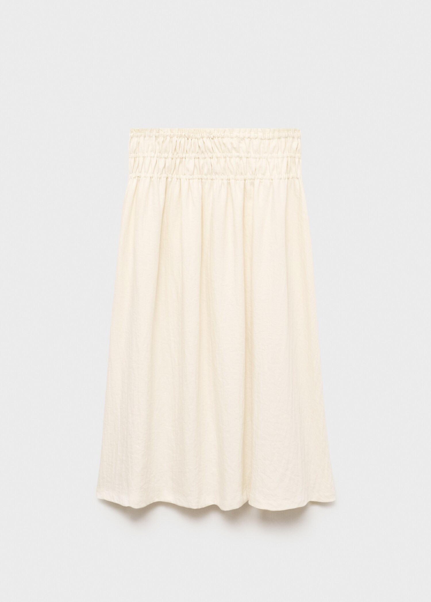 Long gathered panel skirt - Women | MANGO United Kingdom | MANGO (UK)