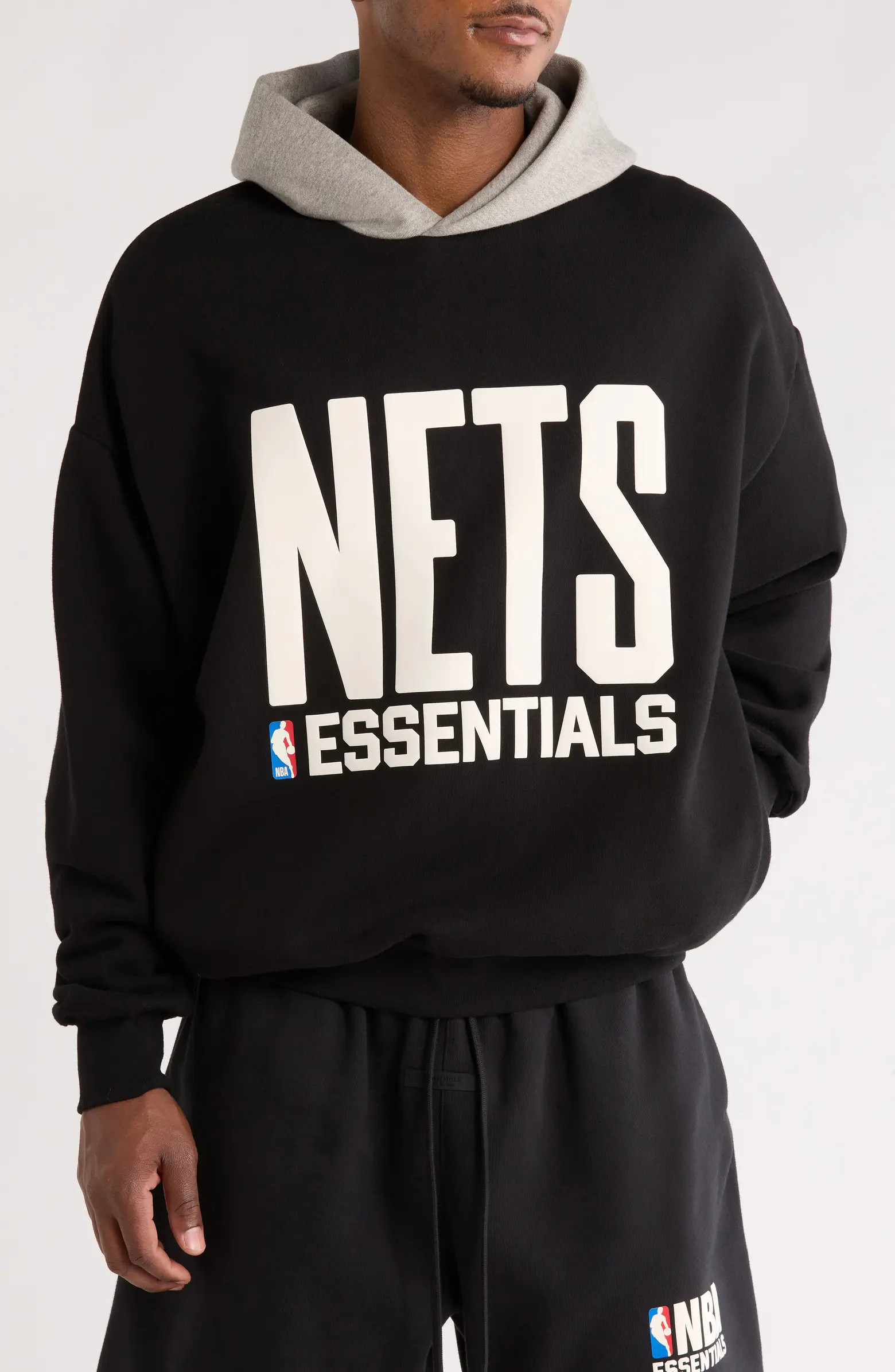 Fear of God Essentials x NBA Nets Sports Fit Hoodie | Nordstrom | Nordstrom
