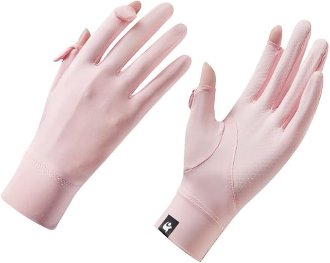 Thin Ice Silk Sun Gloves for Women UV Protection Driving Cycling Gloves UPF 50+ Touchscreen Breat... | Amazon (US)