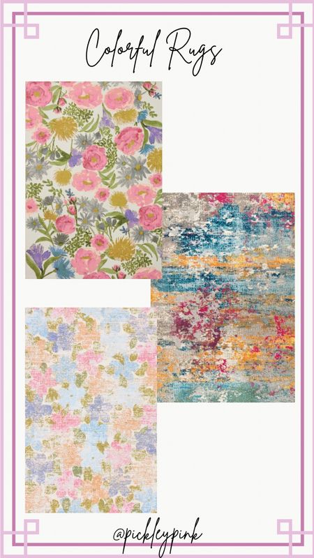 Colorful rugs - rugs for classroom - rugs for bedrooms - rug for master bedroom - rug with flowers - floral rugs - area rugs 

#LTKFind #LTKfamily #LTKhome