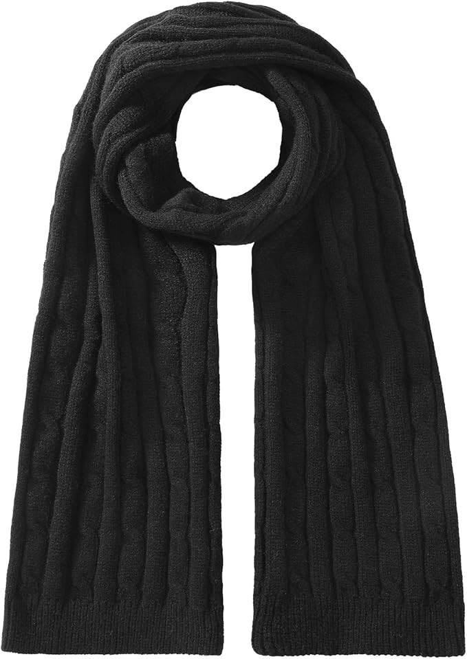 Passionbility Winter Scarf for Women Warm Winter Knit Scarf Cable Chunky Soft Scarves for Cold We... | Amazon (US)