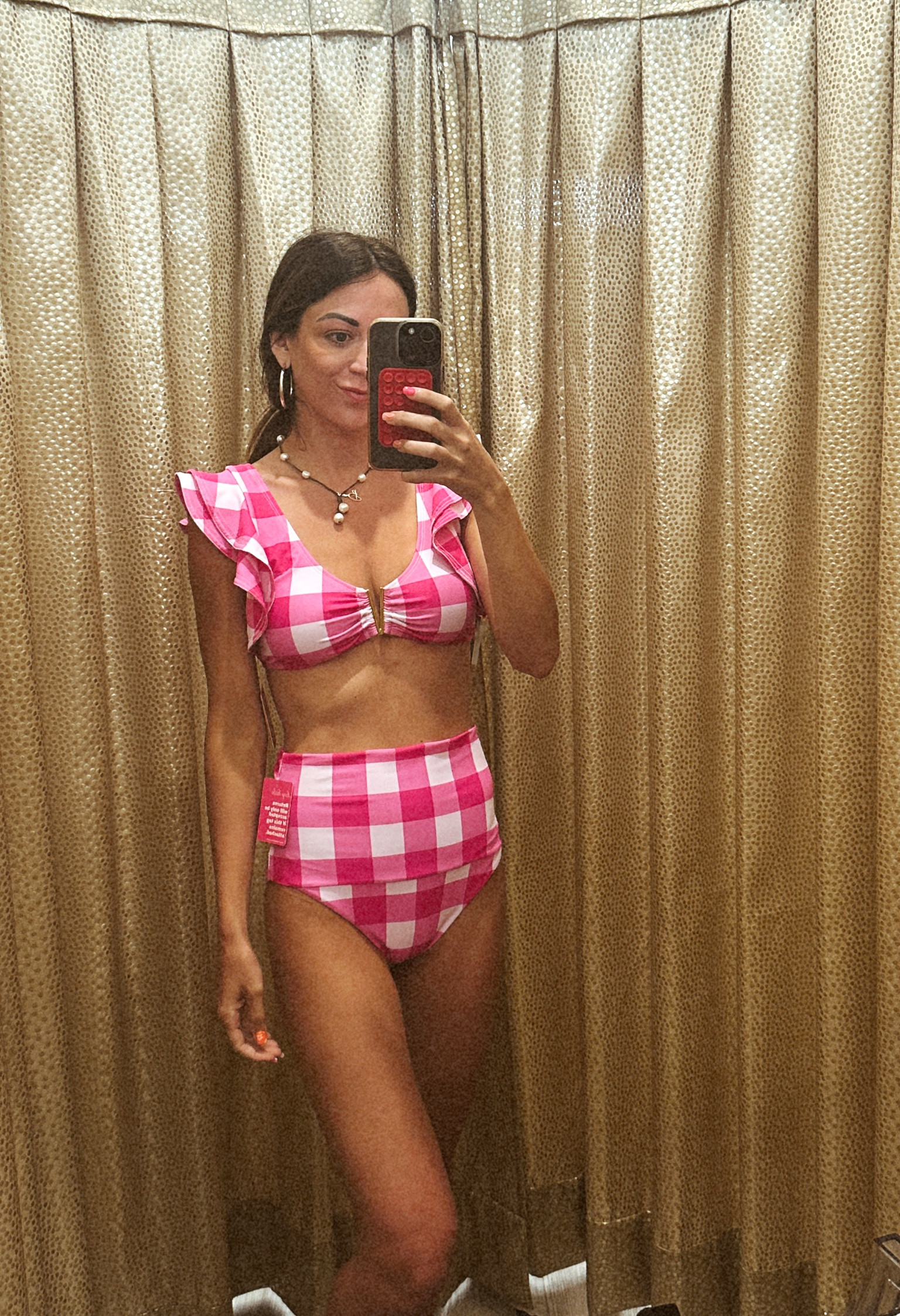Buddy love | women’s swimwear | women’s bikinis | pink bikini | checkered bikini | high waist bikini | buddy love swim | ruffle top | resort wear | pool side | Summer swim 

#LTKswim #LTKxPrimeDay #LTKSeasonal