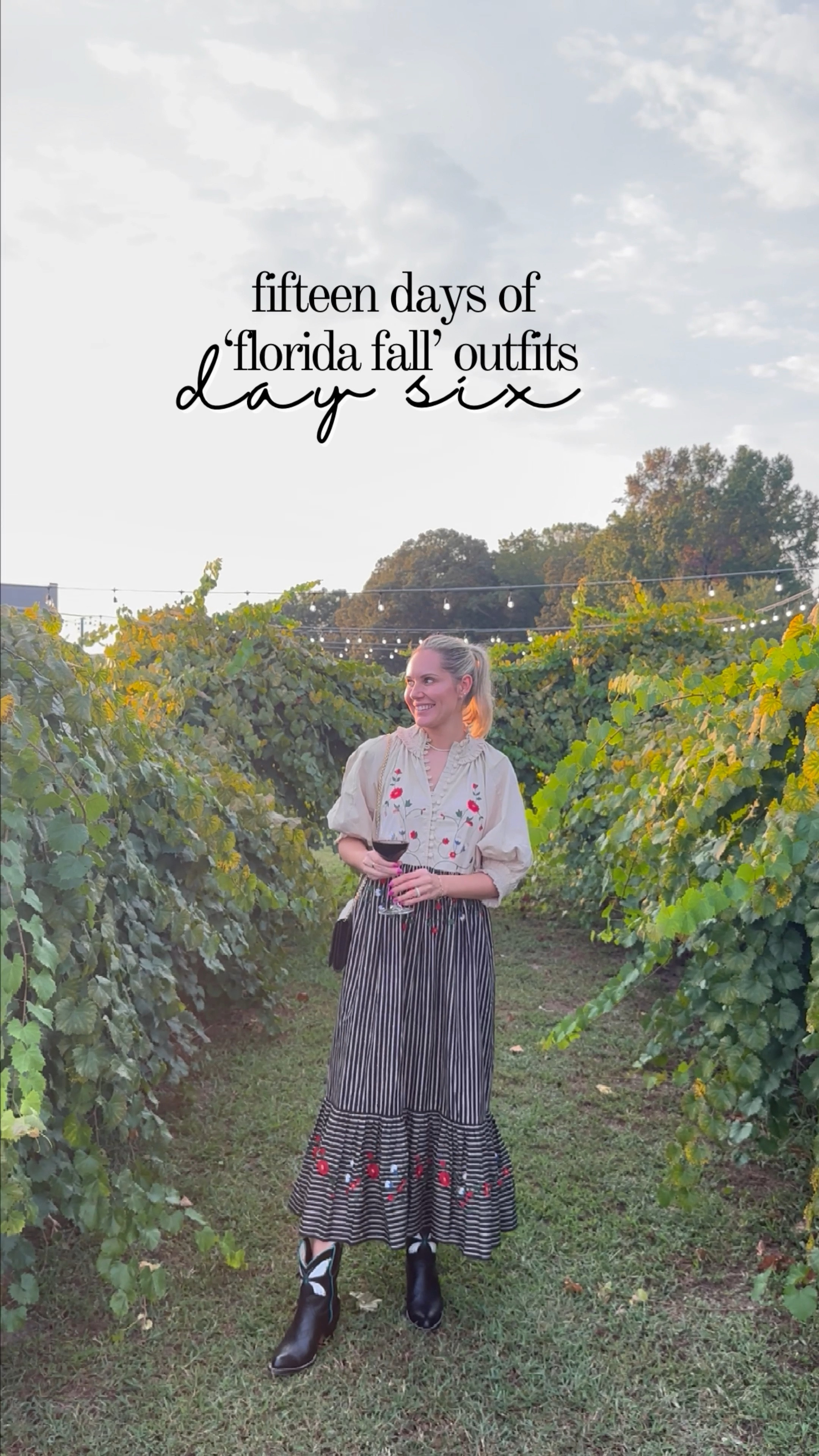 Fifteen days of ‘Florida Fall’ outfits - day six. Technically I wore this outfit in Georgia last week, but it was just as hot there lol @eddy_aesthetic makes some of my favorite embroidered pieces & this dress wins the prize as my fall favorite! I paired it with my @frauleinboots butterfly boots! 

#LTKSeasonal #LTKVideo #LTKShoeCrush