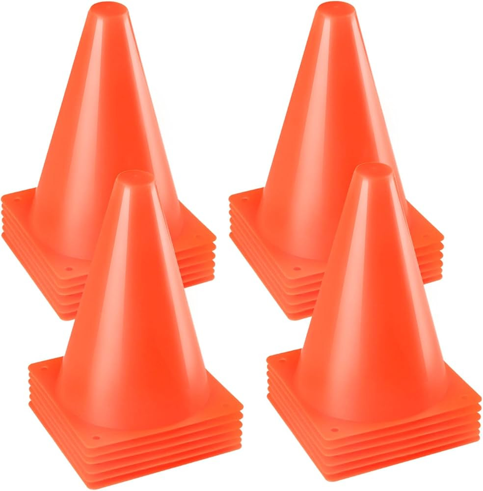 Ptaedex 7 Inch Orange Cones Soccer Cones Agility Field Marker Cone for Sports Training, Drills, O... | Amazon (US)