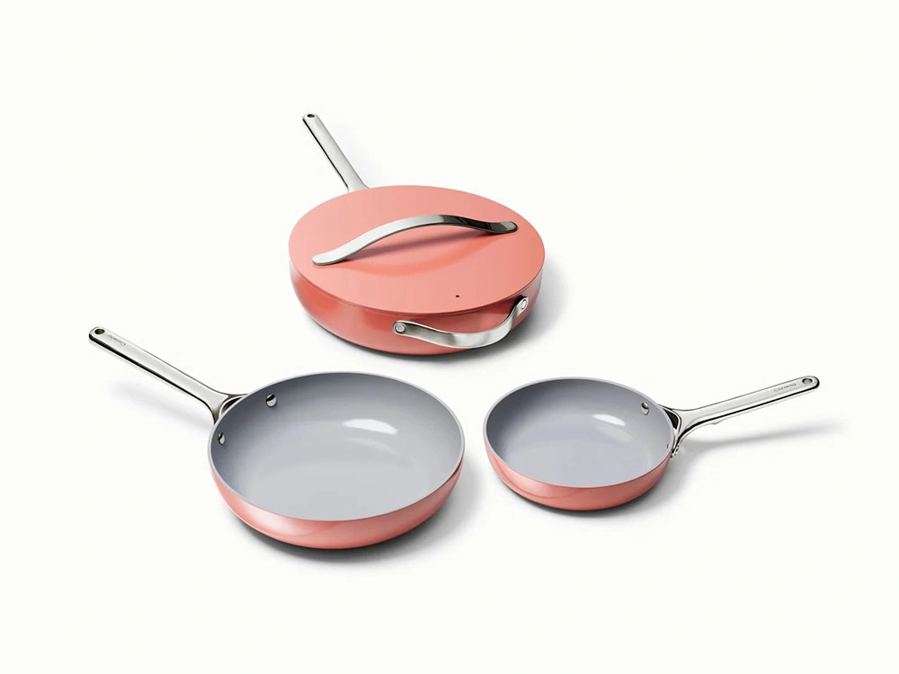 Ceramic Fry Pan Trio  | Non-Toxic Coating for Frying | Non-Stick Coating | Caraway | Caraway
