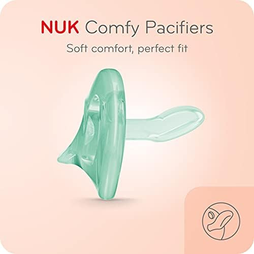 NUK Comfy Orthodontic Pacifiers, 0-6 Months, 3 Pack | Amazon (US)