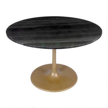 Bainbridge Black Marble Top and Gold Tulip Dining Table | World Market