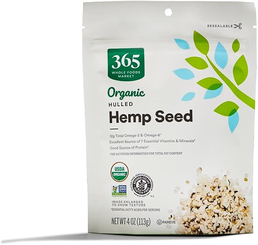 365 by Whole Foods Market, Organic Hemp Seed, 4 Ounce | Amazon (US)