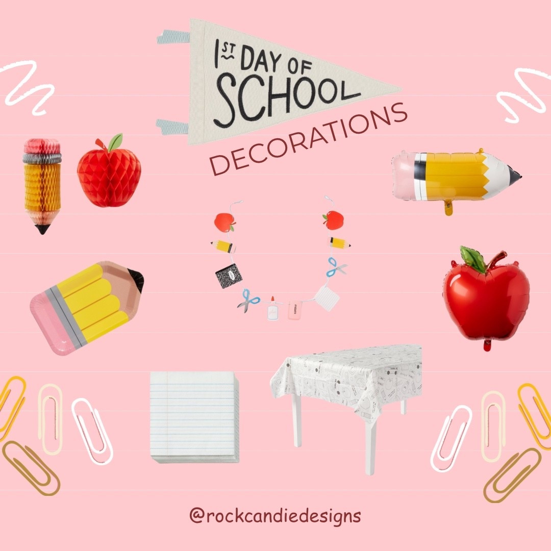 First day of back to school decorations! We’re a homeschool family and I love to make a fun little table to begin our journey each year. I think I’ll skip over the apple decor probably, but these are adorable decorations that will be sure to bring a smile to the boys faces when they see the table decorated in the morning. 

#LTKParties #LTKKids #LTKSeasonal