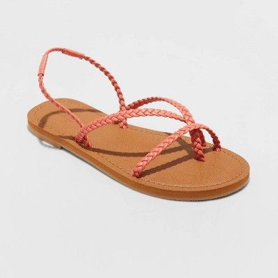 Women's Naomi Strappy Braided Sandals - Universal Thread™ | Target