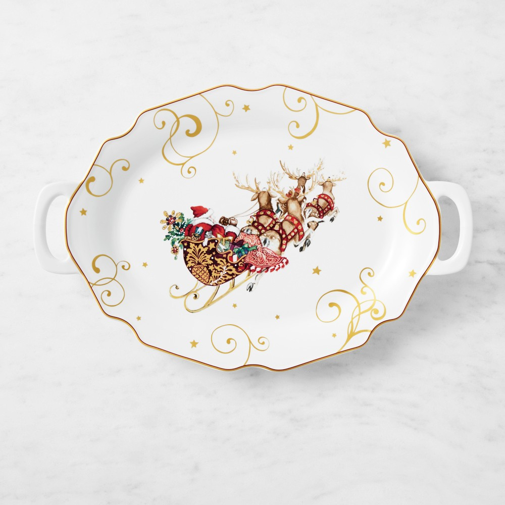 'Twas the Night Before Christmas Handled Platter | Williams-Sonoma