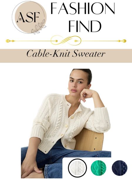 Cable Knit
Sweater
Sweater jacket

#LTKworkwear #LTKFind