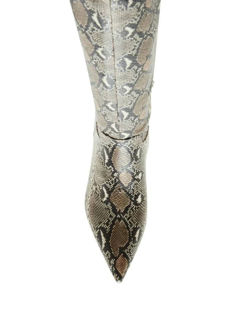 Madden Girl Women's Dicee Kitten Heel Knee High Boots (Wide Calf Available) | Walmart (US)