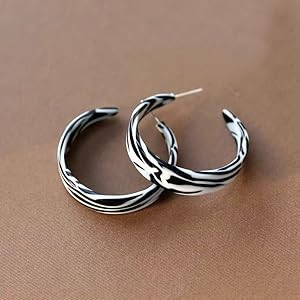 Unique Lightweight Minimalist 70s 80s 90s Vintage C Shaped Acrylic Resin Dangle Drop Earrings Fas... | Amazon (US)