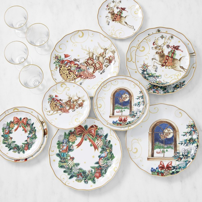 'Twas the Night Before Christmas 16-Piece Dinnerware Set | Williams-Sonoma