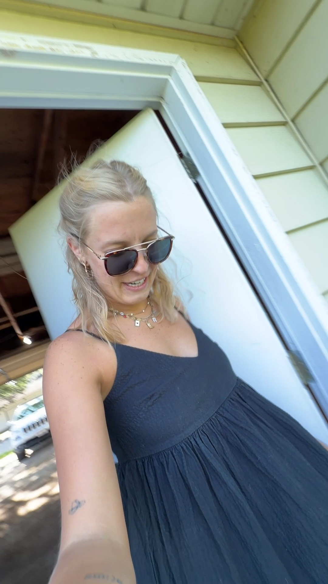 Not the coffee cup sitting in my garage 😩🧊☕️

size small in black @Target dress (an older ‘a new day’ dress but linking some newer similar options)
size 8.5 in brown @Target sandals (also older but linking some newer options that are in stock)
😎 sunglasses are from Amazon
☕️ coffee to-go glass is from Amazon 
*jewelry is from Amazon & @Target 

casual outfits, outfit of the day, office outfits, black dresses, Target finds, Target fashion, Target style, Target dresses, Target deals, summer dresses, dress outfits, Target footwear, Target shoes, Target sandals, brown sandals, summer shoes, Amazon jewelry, Amazon necklaces, Amazon bracelets, trending on Amazon, watch now

#LTKmorningroutine #LTKdayinmylife #LTKSaleAlert