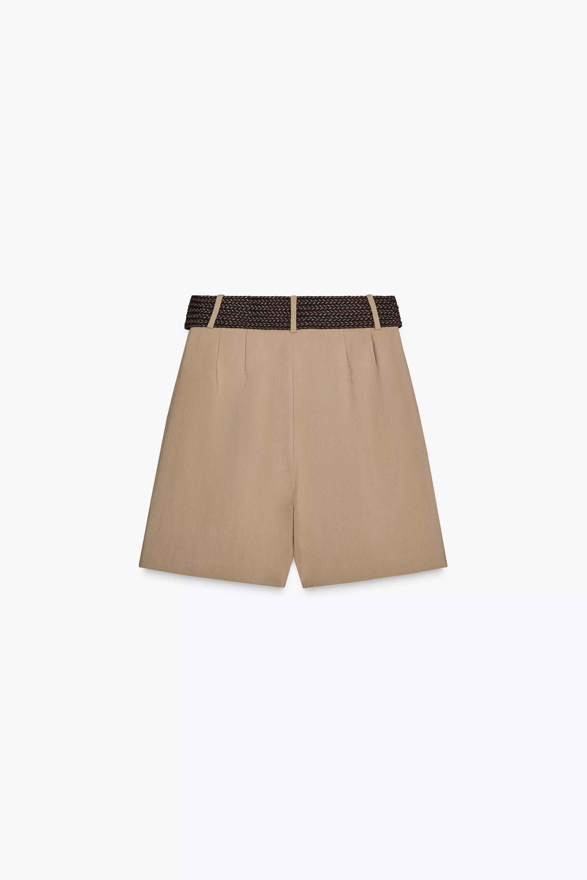PLEATED BELT SHORTS | Zara Canada