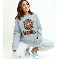 Football Sweatshirt For Women Retro Game Day Crewneck Sweater Trendy Smile Face Girl Lover Fan Gear Apparel Pullover Top | Etsy (US)