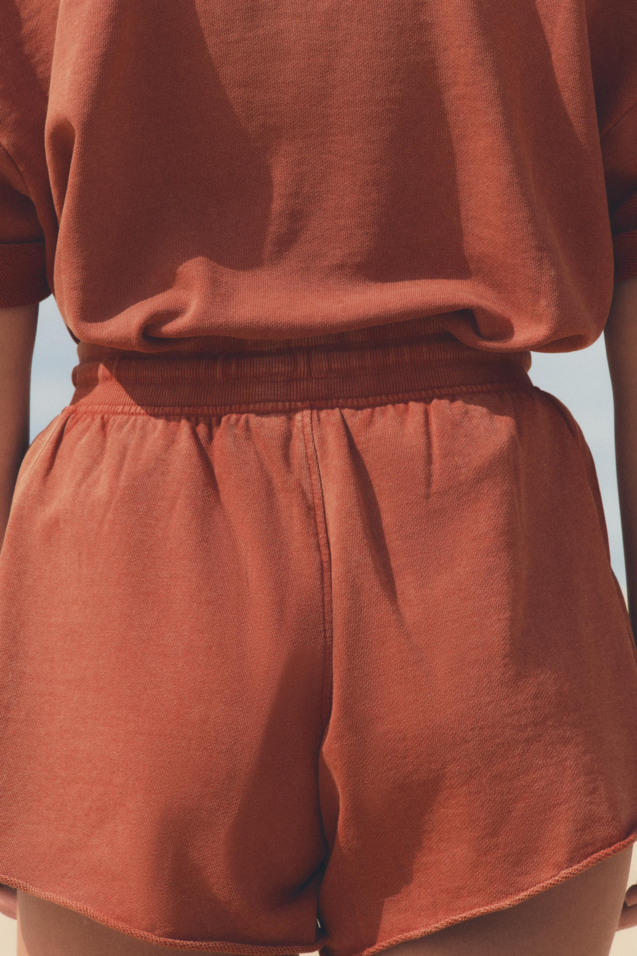 FADED-EFFECT FLEECE SHORTS | Zara UK