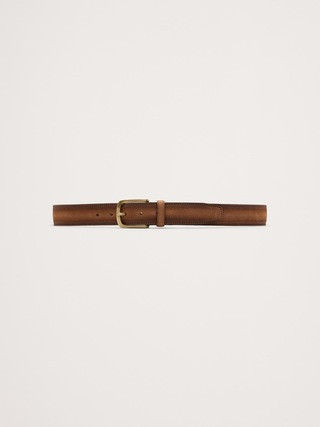 Cinza Nubuck Leather Belt | Banana Republic (US)