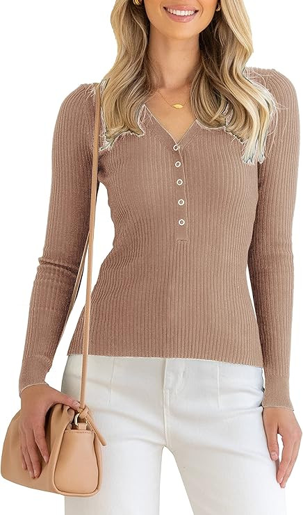 Womens Long Sleeve Sweaters Color Block Crewneck Pullover Sweater Chunky Knit Winter Warm Striped... | Amazon (US)