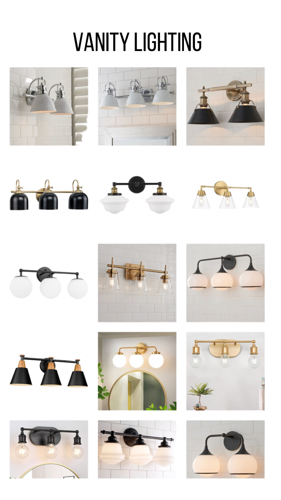 Vanity lighting 

#LTKhome