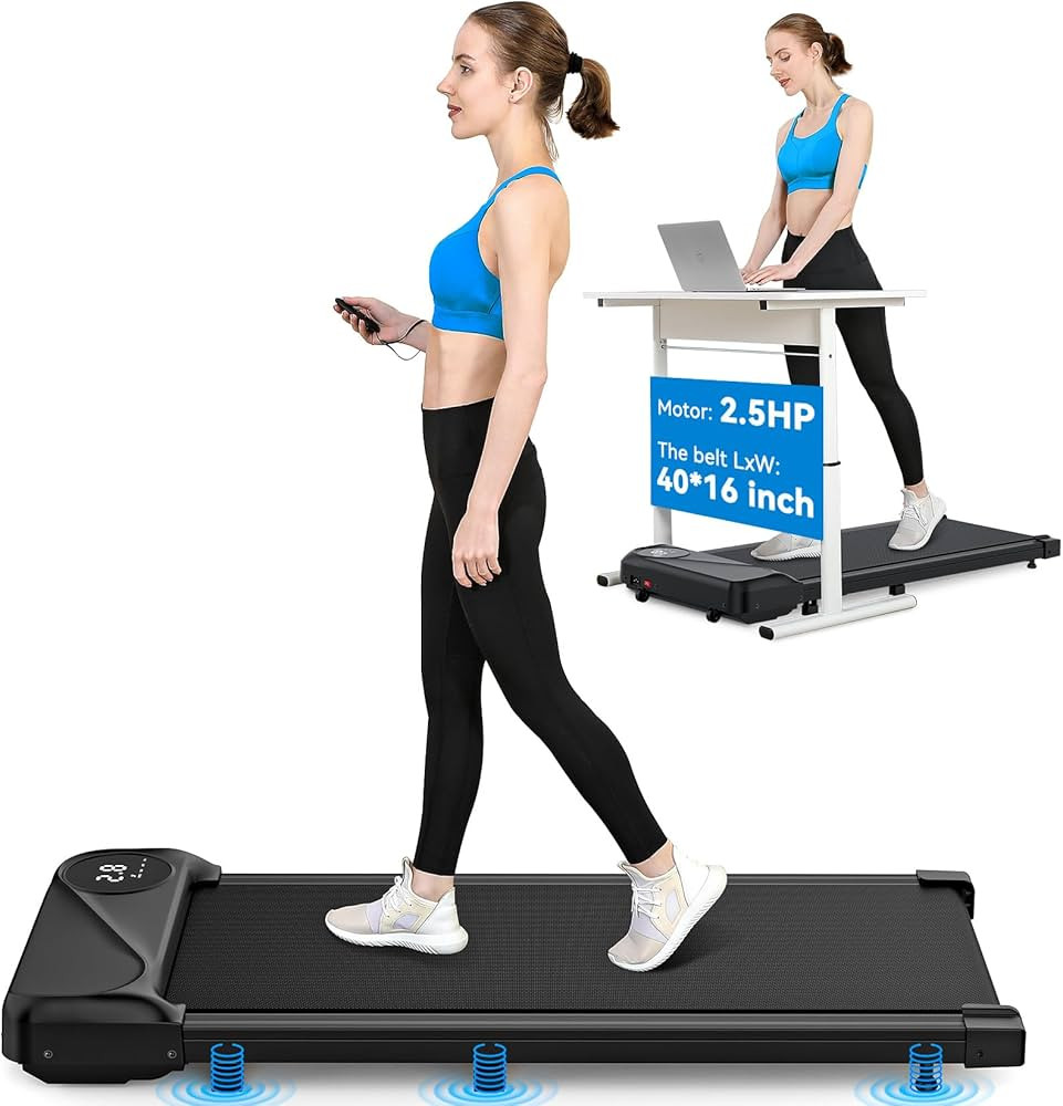 THERUN Walking Pad Treadmill Under Desk, Portable Mini Treadmill for Home/Office, Walking Pad Tre... | Amazon (US)