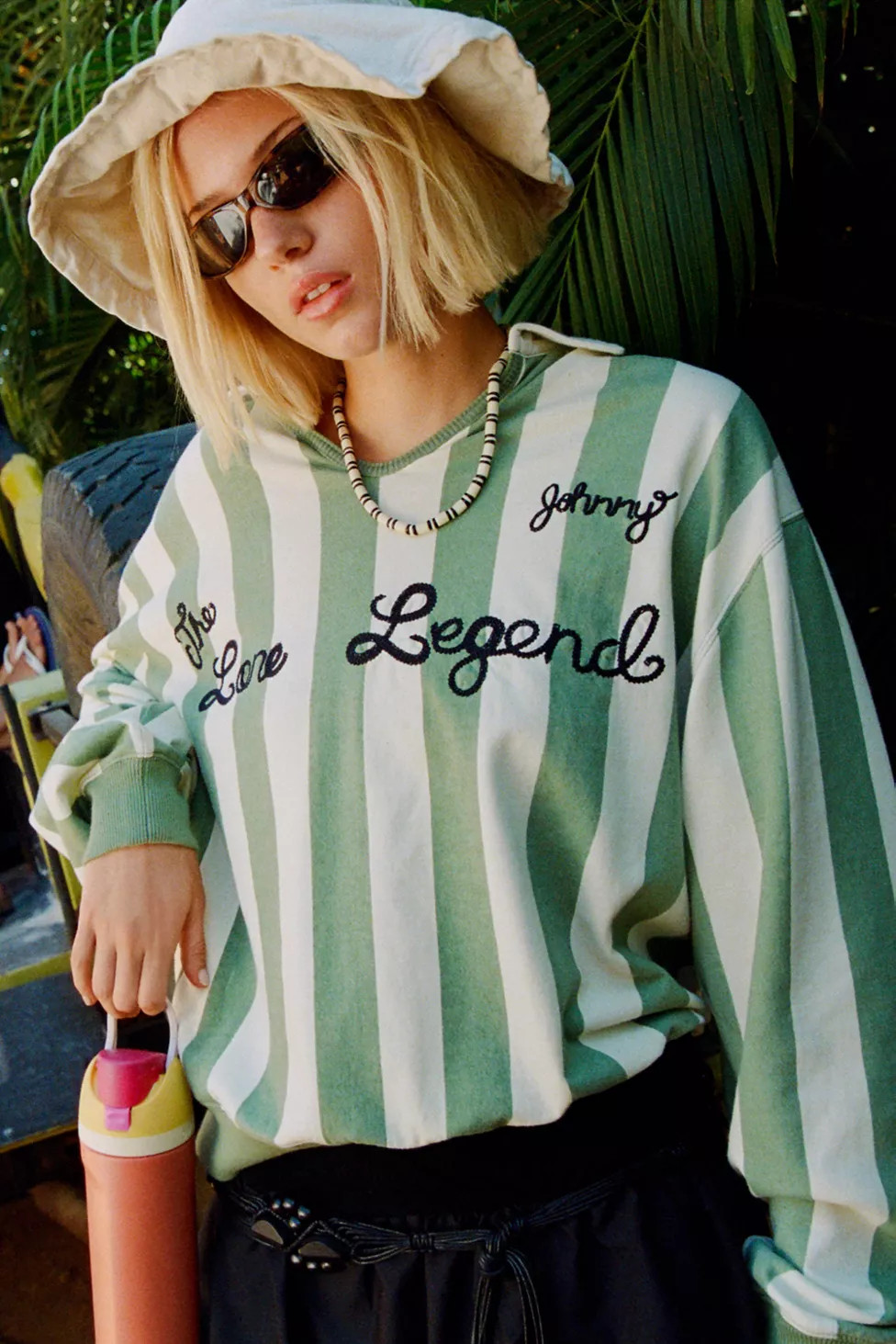 BDG Lane Legend Embroidered Graphic Collared Pullover | Urban Outfitters (US and RoW)