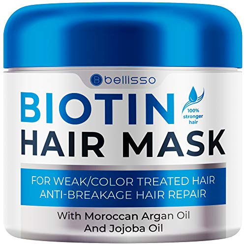 Biotin Hair Mask - Volume Boost and Deep Conditioner for Curly Hair, Dry, Damaged Hair - Hydratin... | Amazon (US)