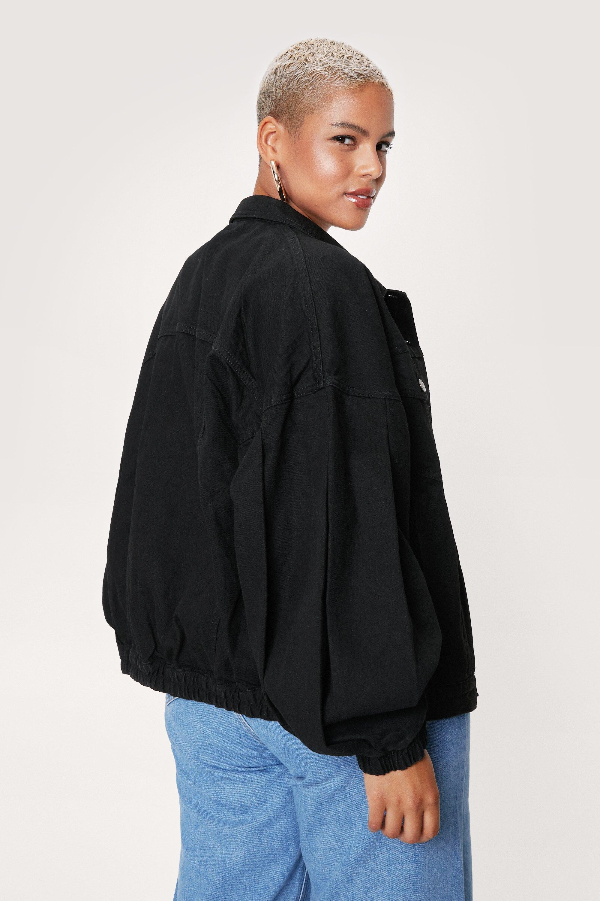Plus Size Balloon Sleeve Organic Denim Jacket | Nasty Gal (US)