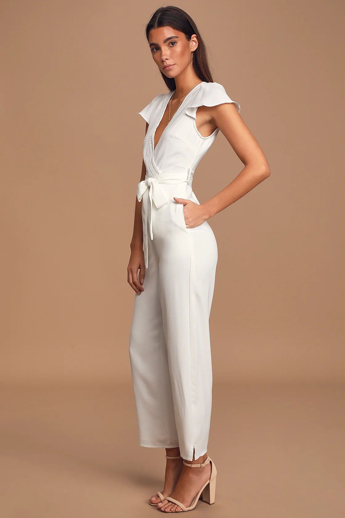 One in a Million White Short Sleeve Jumpsuit | Lulus (US)