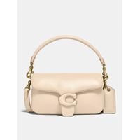 COACH Pillow Tabby Small Leather Shoulder Bag - Ivory | Very (UK)