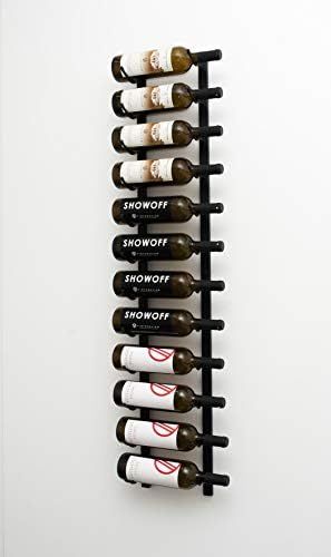 VintageView Wall Series (4 Ft) - 12 Bottle Wall Mounted Wine Rack (Satin Black) Stylish Modern Wi... | Amazon (US)