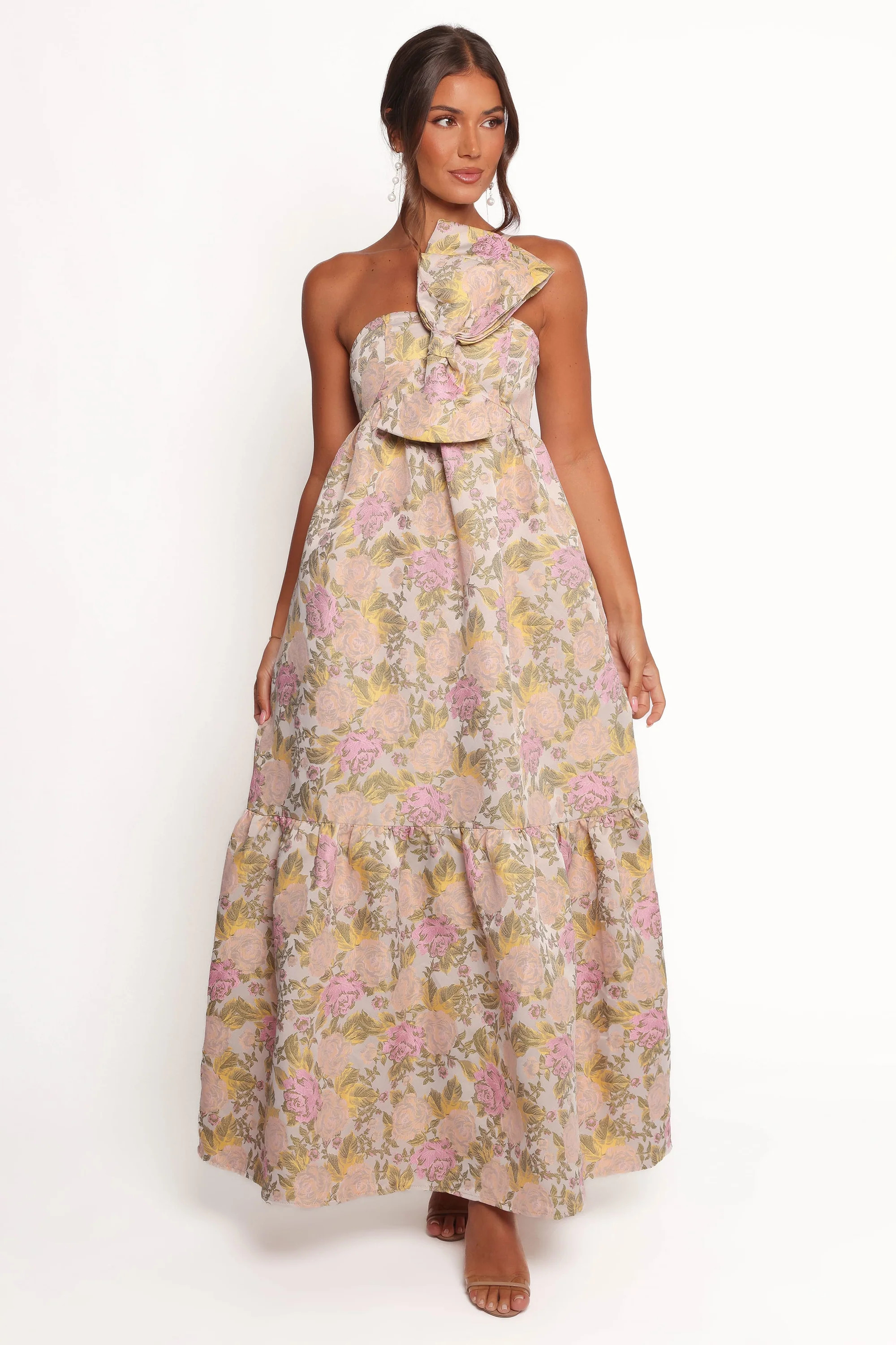 Betina Bow Front Maxi Dress - Multi Floral | Petal & Pup (US)