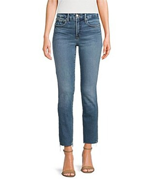 Good American Soft Tech Good Legs Straight Jeans -  2 | Dillard's