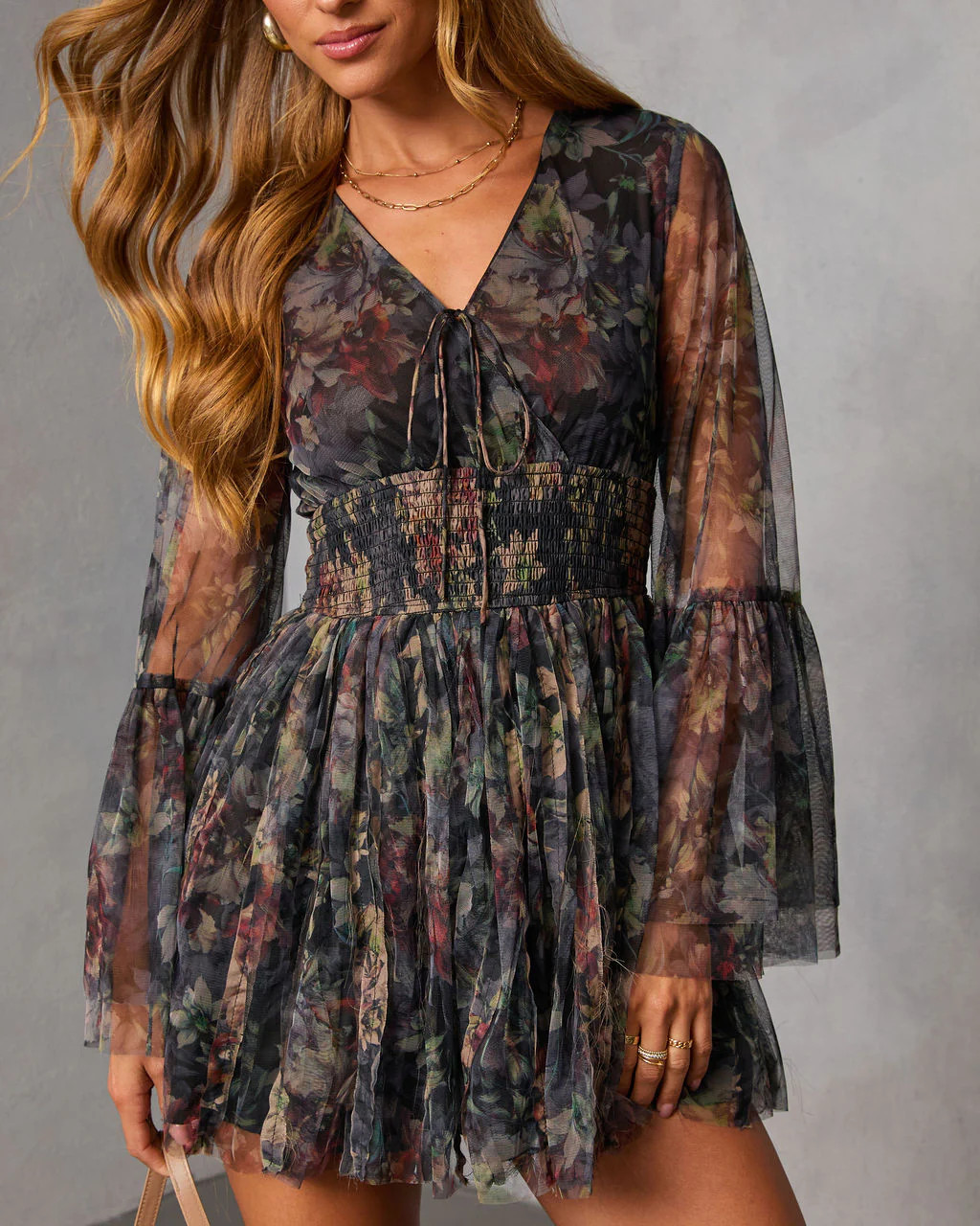 Dahliah Printed Fit And Flare Mini Dress | VICI