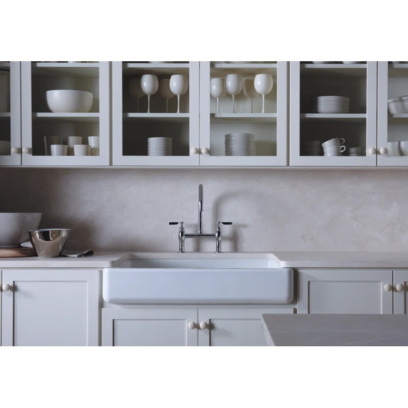 K-6488-0 Whitehaven® Self-Trimming 36" L x 22" W Farmhouse Kitchen Sink | Wayfair North America