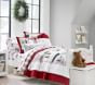 Organic  Fair Trade  Heritage Santa Organic Sheet Set & Pillowcases | Pottery Barn Kids
