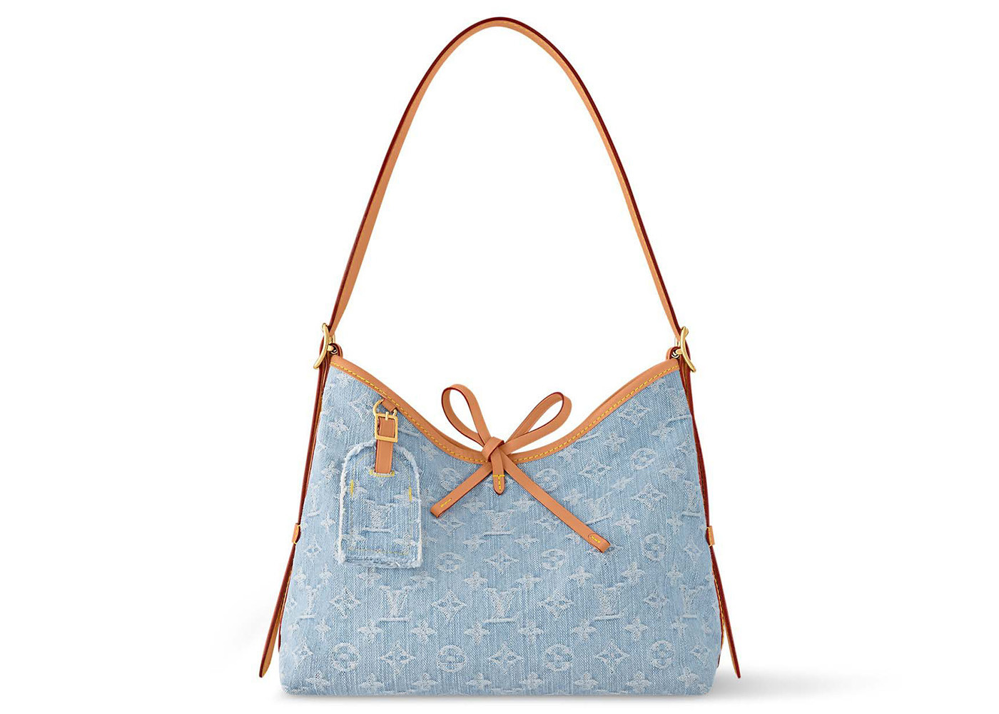 Women's Louis Vuitton CarryAll PM in Sky Blue Denim | StockX