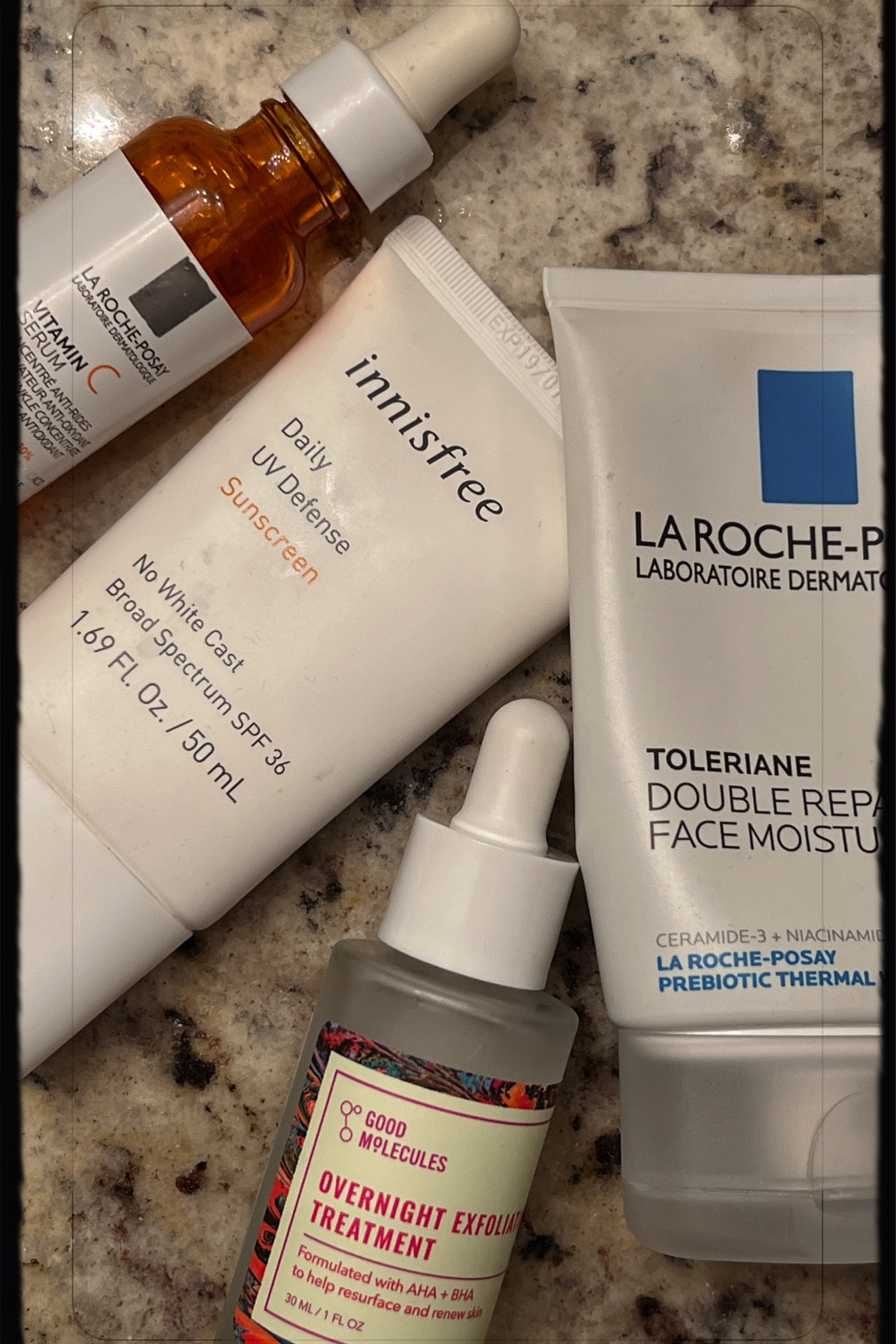 2 step skincare has my heart (coming from an ex 10 step skincare routine girly) 

vitamin c + sunscreen in the AM
aha/bha treatment + niacinamide moisturizer in the PM 