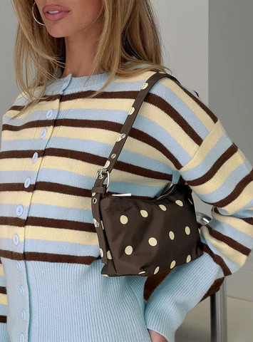 Winta Shoulder Bag Brown Polka | Princess Polly US