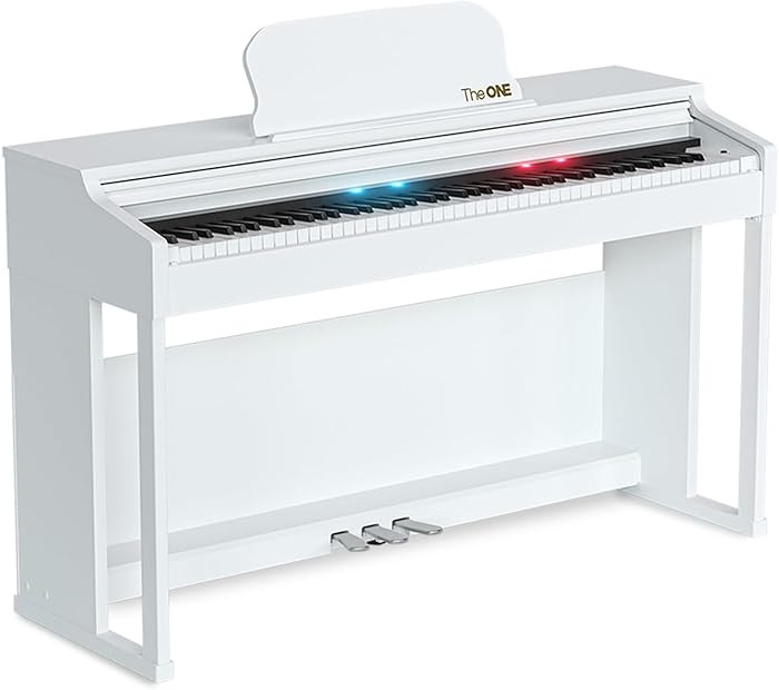 The ONE Digital Piano Keyboard with 88-Key Weighted Action for Beginner and Intermediate Players,... | Amazon (US)