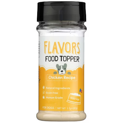 Flavors Food Topper Chicken Dog Treats - 3.1oz | Target