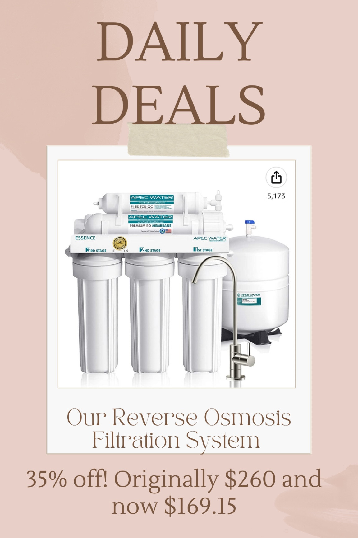 Our new filter is on a huge sale and it’s so worth it. We love having this and having a reverse osmosis system has been so nice. This sale is huge. Healthy water, water filtration, clean water 

#LTKxPrimeDay #LTKsalealert #LTKhome