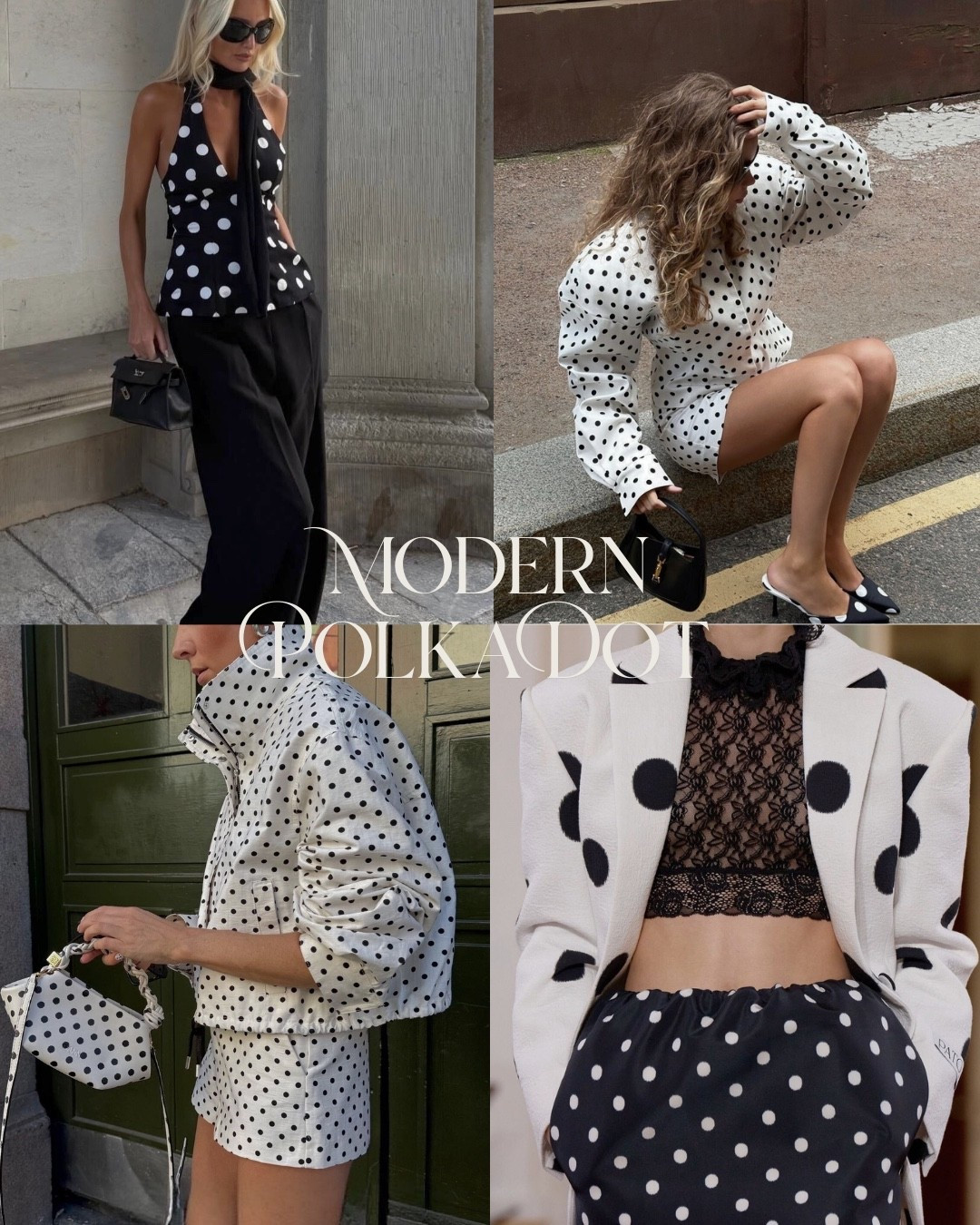 Spring Trend: Polka Dots 🤍🖤

#LTKSpringSale #LTKgrwm #LTKootd